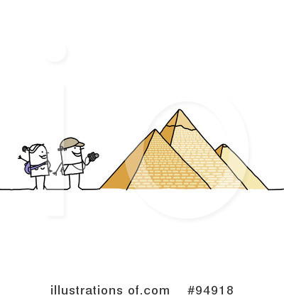 Royalty-Free (RF) Pyramids Clipart Illustration by NL shop - Stock Sample #94918