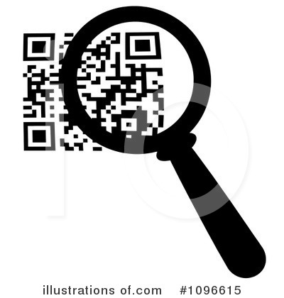 Royalty-Free (RF) Qr Code Clipart Illustration by Hit Toon - Stock Sample #1096615