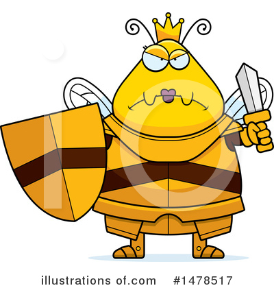 Royalty-Free (RF) Queen Bee Clipart Illustration by Cory Thoman - Stock Sample #1478517