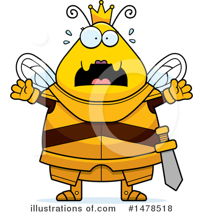 Royalty-Free (RF) Queen Bee Clipart Illustration by Cory Thoman - Stock Sample #1478518