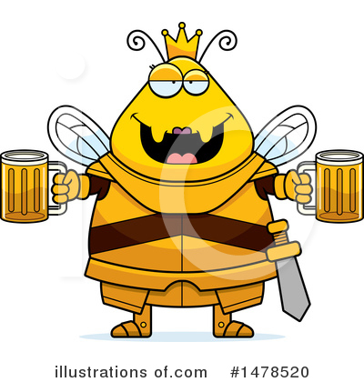 Royalty-Free (RF) Queen Bee Clipart Illustration by Cory Thoman - Stock Sample #1478520