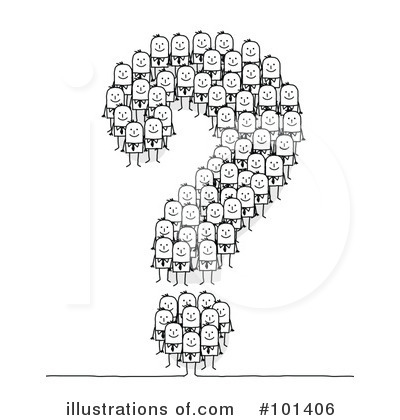 Royalty-Free (RF) Question Mark Clipart Illustration by NL shop - Stock Sample #101406