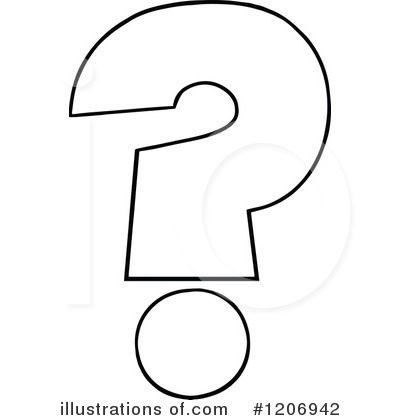 Royalty-Free (RF) Question Mark Clipart Illustration by Hit Toon - Stock Sample #1206942