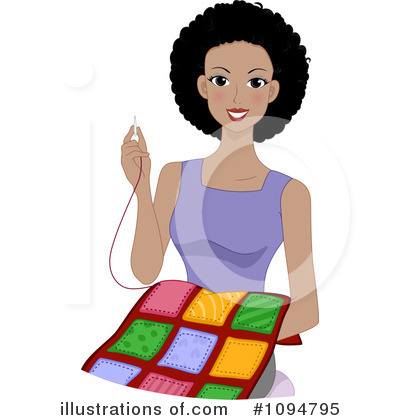 Royalty-Free (RF) Quilting Clipart Illustration by BNP Design Studio - Stock Sample #1094795