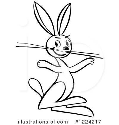 Royalty-Free (RF) Rabbit Clipart Illustration by Picsburg - Stock Sample #1224217