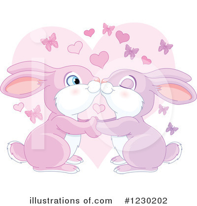 Royalty-Free (RF) Rabbit Clipart Illustration by Pushkin - Stock Sample #1230202