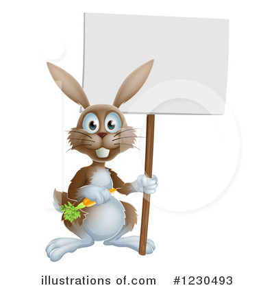 Royalty-Free (RF) Rabbit Clipart Illustration by AtStockIllustration - Stock Sample #1230493