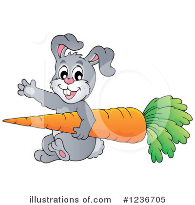 Royalty-Free (RF) Rabbit Clipart Illustration by visekart - Stock Sample #1236705