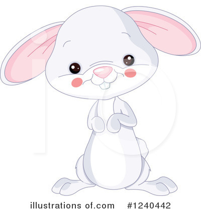 Royalty-Free (RF) Rabbit Clipart Illustration by Pushkin - Stock Sample #1240442