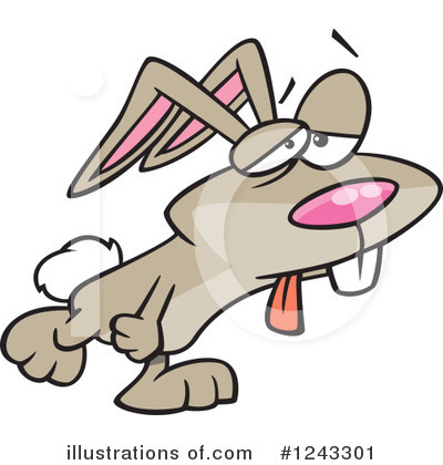Royalty-Free (RF) Rabbit Clipart Illustration by toonaday - Stock Sample #1243301