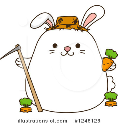 Royalty-Free (RF) Rabbit Clipart Illustration by BNP Design Studio - Stock Sample #1246126