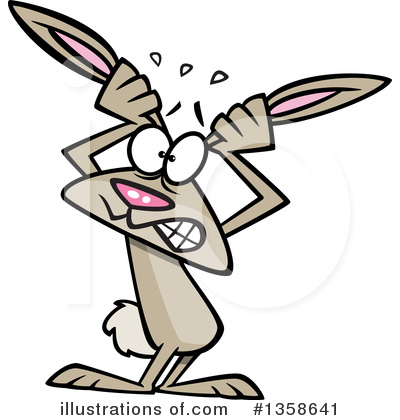 Royalty-Free (RF) Rabbit Clipart Illustration by toonaday - Stock Sample #1358641