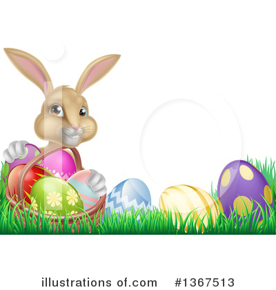 Easter Basket Clipart #1367513 by AtStockIllustration