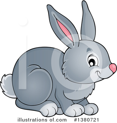 Royalty-Free (RF) Rabbit Clipart Illustration by visekart - Stock Sample #1380721