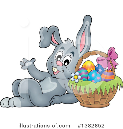 Easter Basket Clipart #1382852 by visekart