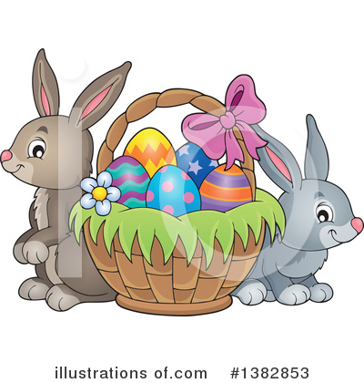Easter Basket Clipart #1382853 by visekart
