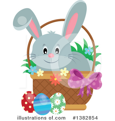 Easter Basket Clipart #1382854 by visekart