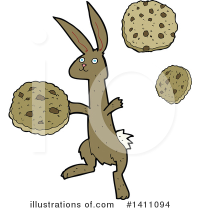 Royalty-Free (RF) Rabbit Clipart Illustration by lineartestpilot - Stock Sample #1411094