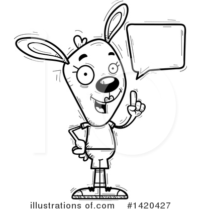 Royalty-Free (RF) Rabbit Clipart Illustration by Cory Thoman - Stock Sample #1420427
