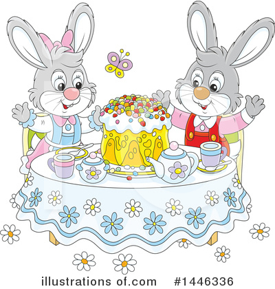 Easter Bunny Clipart #1446336 by Alex Bannykh