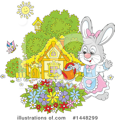 Royalty-Free (RF) Rabbit Clipart Illustration by Alex Bannykh - Stock Sample #1448299