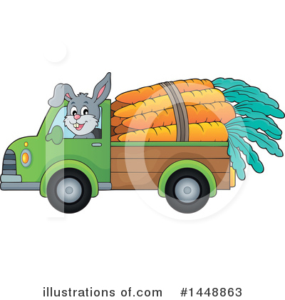 Royalty-Free (RF) Rabbit Clipart Illustration by visekart - Stock Sample #1448863