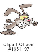 Rabbit Clipart #1651197 by toonaday