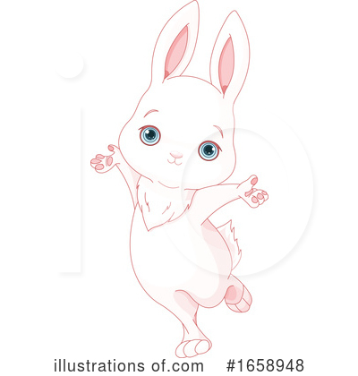 Royalty-Free (RF) Rabbit Clipart Illustration by Pushkin - Stock Sample #1658948