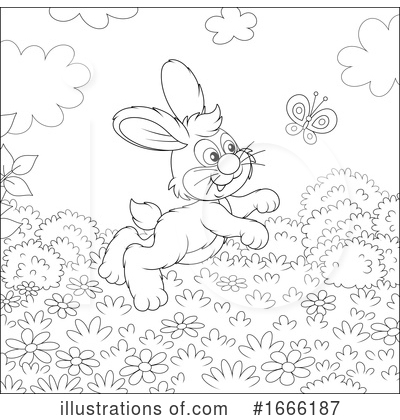 Royalty-Free (RF) Rabbit Clipart Illustration by Alex Bannykh - Stock Sample #1666187
