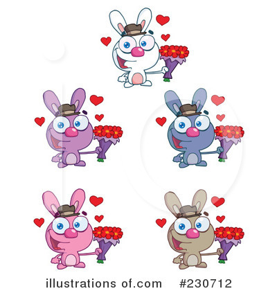 Royalty-Free (RF) Rabbit Clipart Illustration by Hit Toon - Stock Sample #230712