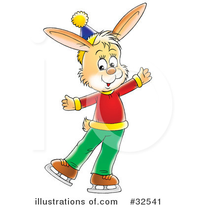 Royalty-Free (RF) Rabbit Clipart Illustration by Alex Bannykh - Stock Sample #32541