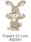 Rabbit Clipart #32561 by Alex Bannykh