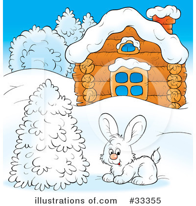 Royalty-Free (RF) Rabbit Clipart Illustration by Alex Bannykh - Stock Sample #33355
