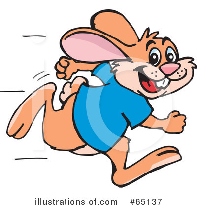 Royalty-Free (RF) Rabbit Clipart Illustration by Dennis Holmes Designs - Stock Sample #65137