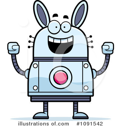 Royalty-Free (RF) Rabbit Robot Clipart Illustration by Cory Thoman - Stock Sample #1091542