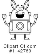 Rabbit Robot Clipart #1142769 by Cory Thoman