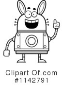Rabbit Robot Clipart #1142791 by Cory Thoman