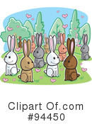 Rabbits Clipart #94450 by Cory Thoman