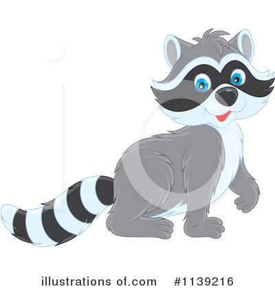 Royalty-Free (RF) Raccoon Clipart Illustration by Alex Bannykh - Stock Sample #1139216