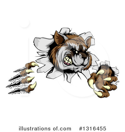 Royalty-Free (RF) Raccoon Clipart Illustration by AtStockIllustration - Stock Sample #1316455
