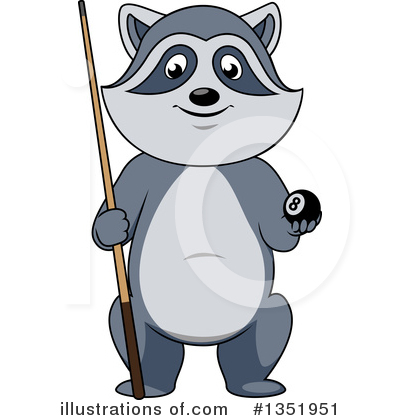 Royalty-Free (RF) Raccoon Clipart Illustration by Vector Tradition SM - Stock Sample #1351951