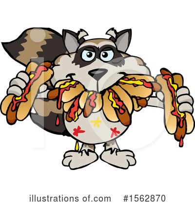 Raccoon Clipart #1562870 by Dennis Holmes Designs