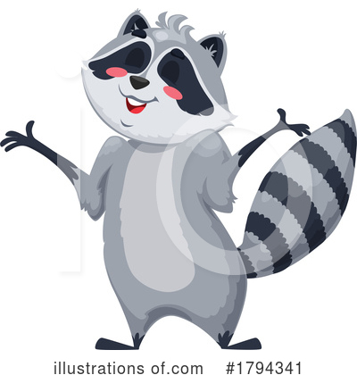 Raccoon Clipart #1794341 by Vector Tradition SM