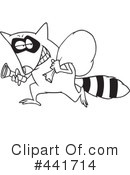 Raccoon Clipart #441714 by toonaday