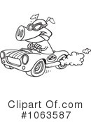 Race Car Clipart #1063587 by toonaday