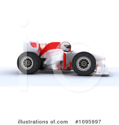 Royalty-Free (RF) Race Car Clipart Illustration by KJ Pargeter - Stock Sample #1095997