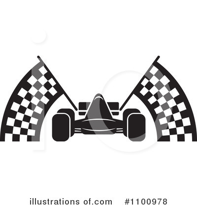 Royalty-Free (RF) Race Car Clipart Illustration by Lal Perera - Stock Sample #1100978