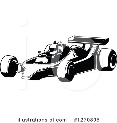 Royalty-Free (RF) Race Car Clipart Illustration by dero - Stock Sample #1270895