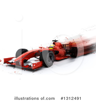 Royalty-Free (RF) Race Car Clipart Illustration by KJ Pargeter - Stock Sample #1312491