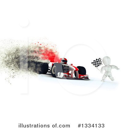 Race Car Clipart #1334133 by KJ Pargeter